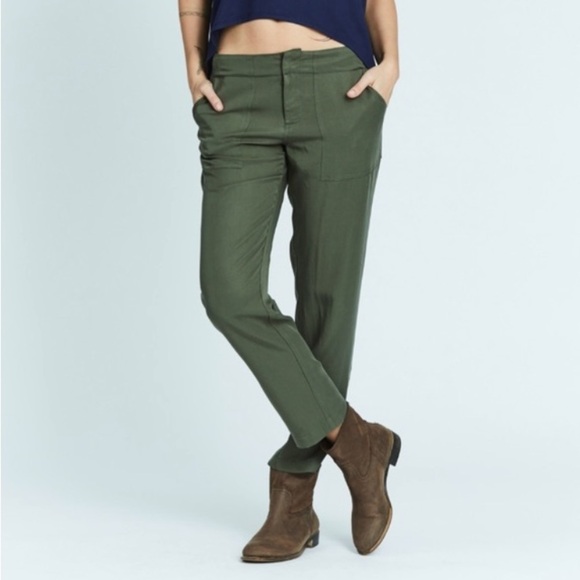 Karen Zambos Army Green Military Pants Size Small - Picture 1 of 8